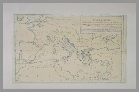 Carte réduite de la méditerannée et de la mer noire