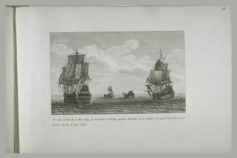 Jean bart et Forbin ne se rendant qu'après la retraite de leur flotte, 1689, image 1/1