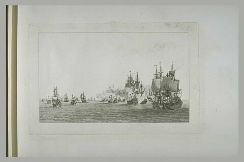 Jean Bart avec l'escadre de onze batiments rencontre une flotte hollandaise, image 1/1