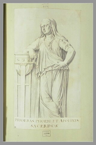 Phoebé, prêtresse d'Apollon, d'après un bas bas-relief d'après antique