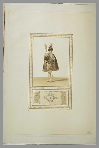 Sacre de Charles X : huissier portant la massse, image 2/2