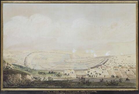 L'armée française réunie au camps de Boulogne, 16 août 1804, image 1/1