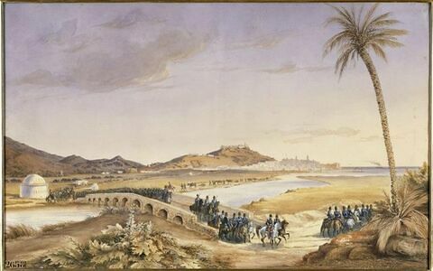 La brigade de Nemours part de Bône pour l'expédition vers Constantine, 27 septembre 1837