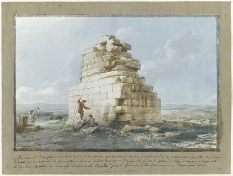 Ruines d'un monument triomphal situé entre Agosta et Syracuse