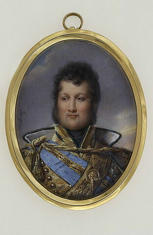 Buste de Louis Philippe en uniforme de colonel de hussards