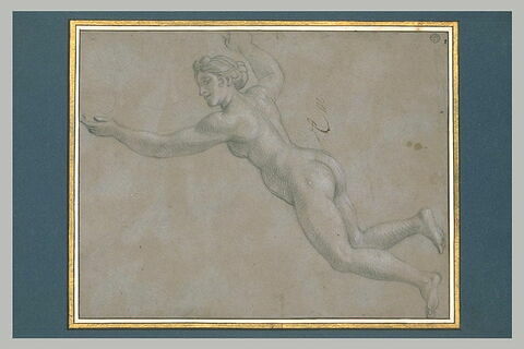Femme nue, volant vers la gauche, image 1/1