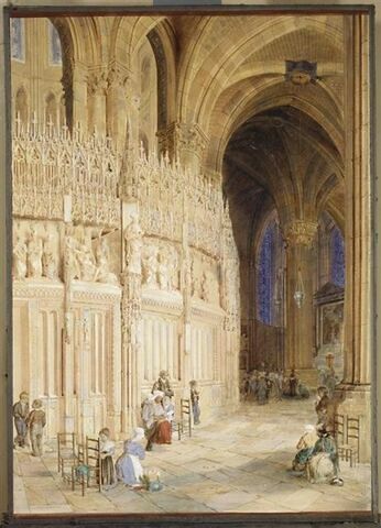 Vue de l'intérieur de la cathédrale de Chartres, image 1/1