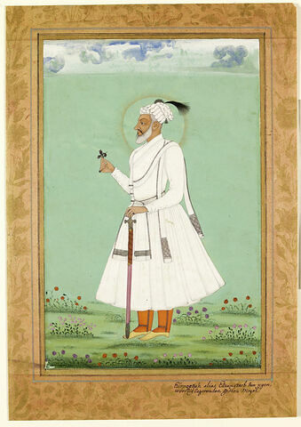 Portrait de l'empereur Aurangzeb dans sa vieillesse, image 1/1