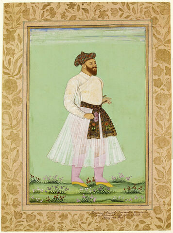Portrait de Muhammad Amin, gouverneur de Lahore puis de Kabul