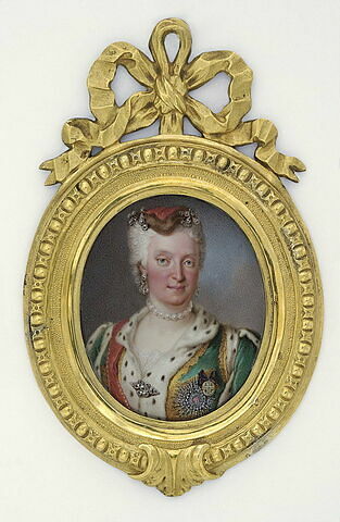 Portrait en buste de Marie-Josèphe d'Autriche, reine de Pologne, électrice de Saxe