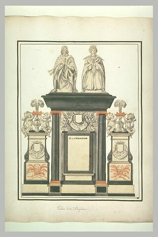 Relevé du tombeau du duc d'Angoulême et de sa femme, image 1/1
