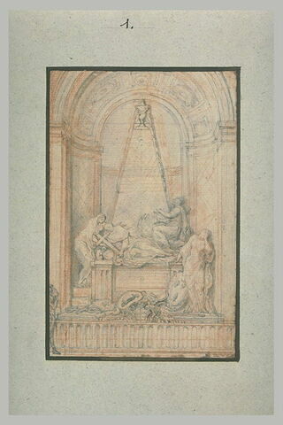 Relevé du tombeau du cardinal de Fleury, par Lemoyne, image 2/3