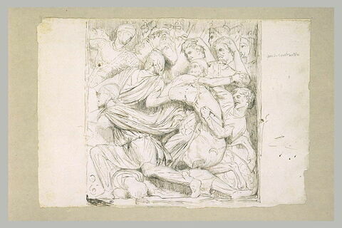 Fragment du bas-relief de l'arc de Constantin, à Rome, image 1/1