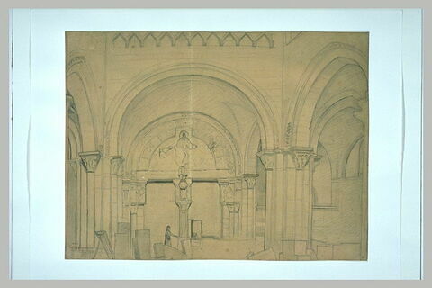 Portail intérieur du narthex de l'église de la Madeleine à Vézelay