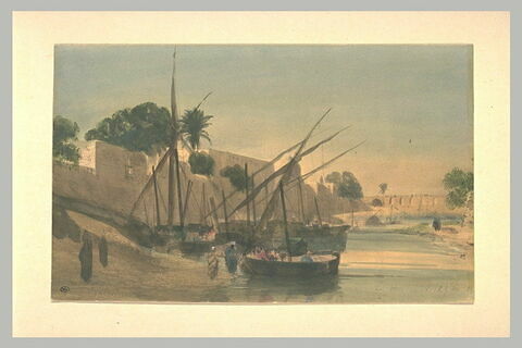 Felouques sur les bords du Nil, image 1/1