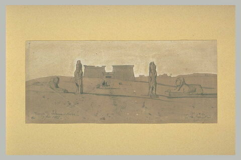 Vue du temple de Seboua, en Nubie, image 1/1
