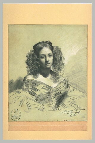 Portrait présumé, en buste, de la Princesse Mathilde jeune, image 1/2