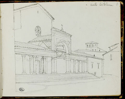 Paysage à Civita Castellana : basilique cathédrale Santa Maria Maggiore