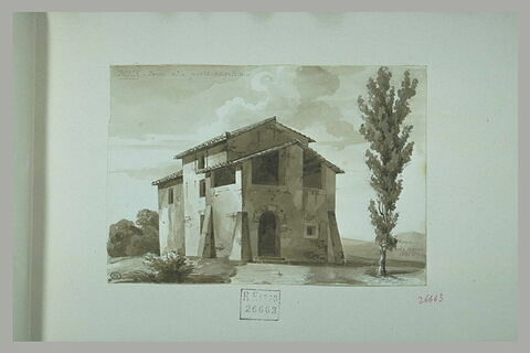 Maison dans la campagne romaine, près de la Porta Angelica