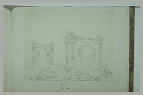 Saint Chamas : pont avec arcs de triomphe aux extrémités, image 1/1