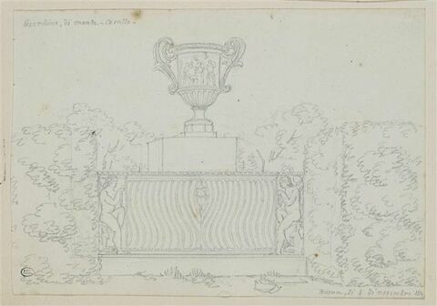 Vase sur un sarcophage antique, image 1/2