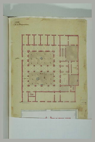 Rome: plan de S.M. in Traspontina, image 1/1