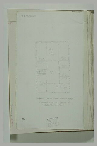 Plan de l'auberge de la Poste à Terracina, dernier étage, image 1/1