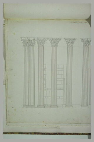 Rome : colonnes et coupes du Temple de Vesta, image 2/2