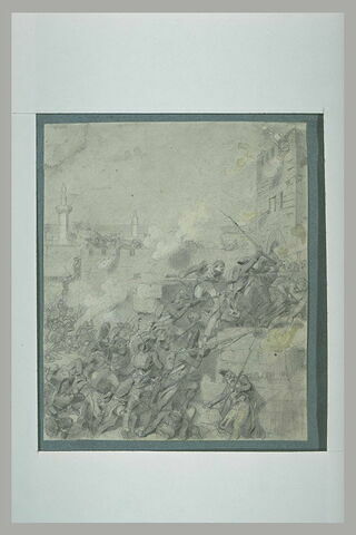 Soldats français se précipitant à l'assaut d'une forteresse, image 1/1