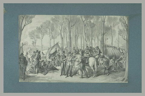 Campement de cosaques sur les Champs-Elysées, image 1/1