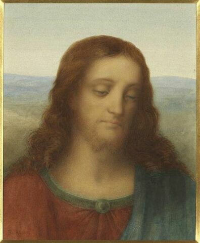 Tête du Christ , copie d'après Léonard de Vinci, image 1/1