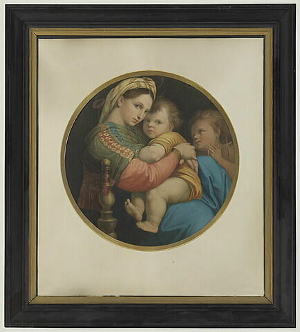 La Vierge à la Chaise, copie d'après Raphaël, image 1/1