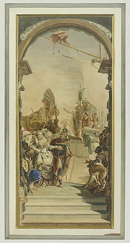 Le Festin de Cléopatre au Palais Labia, copie d'après Tiepolo