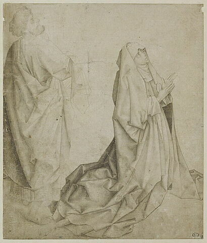 La Vierge agenouillée et saint Pierre