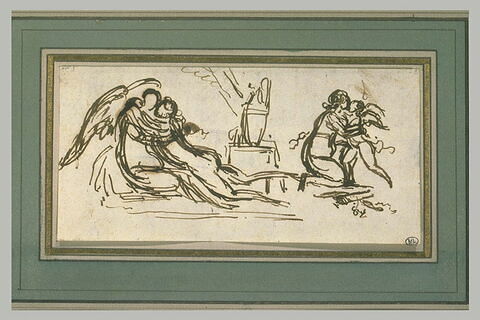 Deux figures enlacées, et Vénus et l'Amour, image 1/1