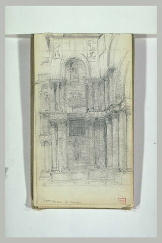 Vue d'une partie de la façade de la Basilique Saint-Marc à Venise
