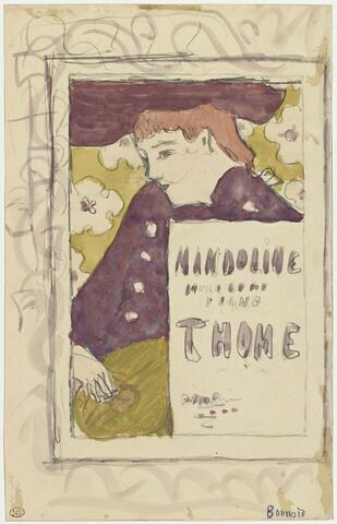 Projet de couverture pour 'Mandoline, morceaux de piano de Thomé'
