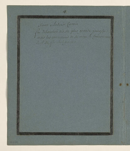 Annotation manuscrite : 'saint André Corsein...'