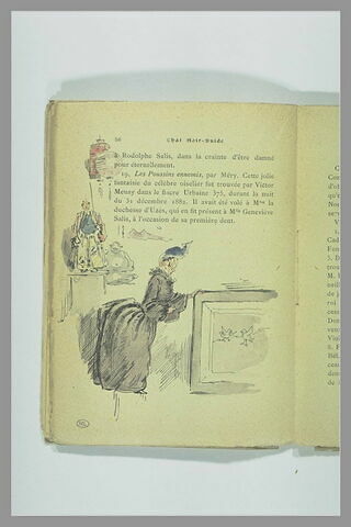 Page 56 du Chat Noir - Guide : jeune femme regardant un tableau
