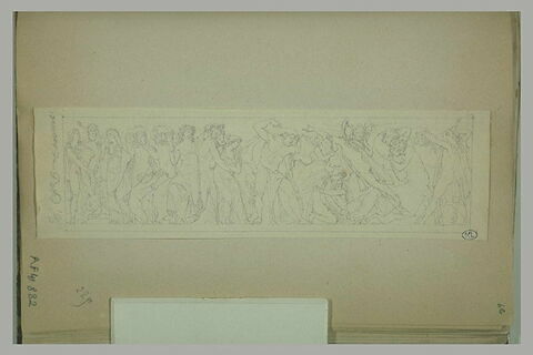 Frise antique avec les noces de Pirithoos et Hippodamie, image 1/1