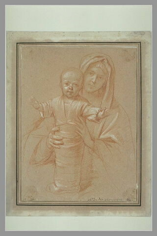La Vierge tenant l'Enfant debout et emmailloté, image 2/2
