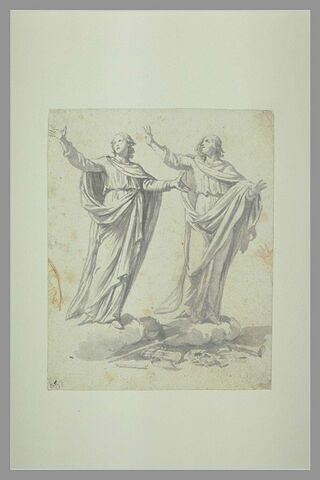 Etude pour saint Gervais et saint Protais apparaissant à saint Ambroise, image 1/1