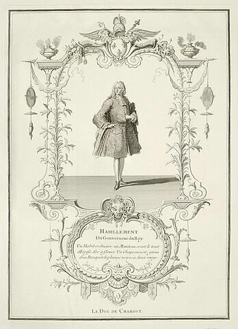 Habillement du Gouverneur du Roy. Le Duc de Charost, image 1/1