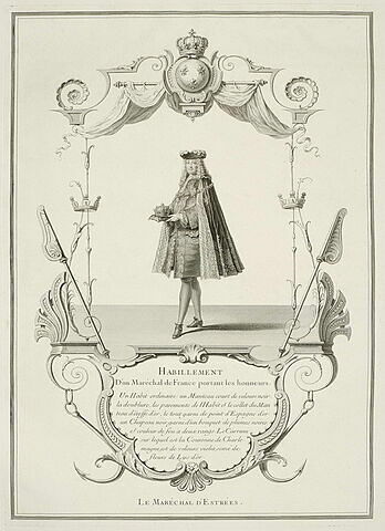 Habillement d'un maréchal de France portant les Honneurs. Le Maréchal (...)