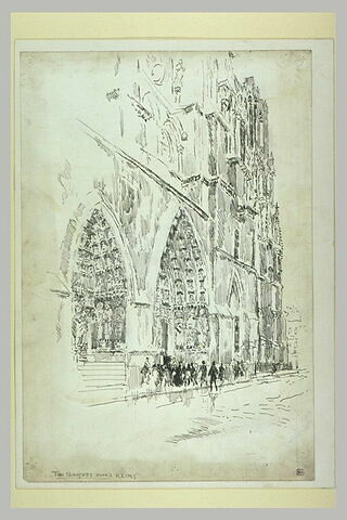 Reims, les portails de la façade nord de la cathédrale