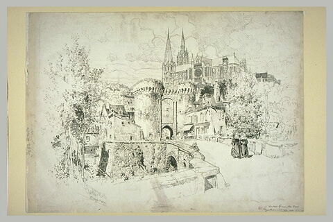 La cathédrale de Chartres vue de la porte Guillaume, image 1/1