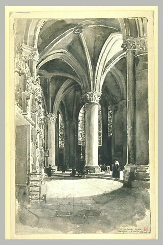 La cathédrale de Chartres : déambulatoire et chapelle Saint-Piat