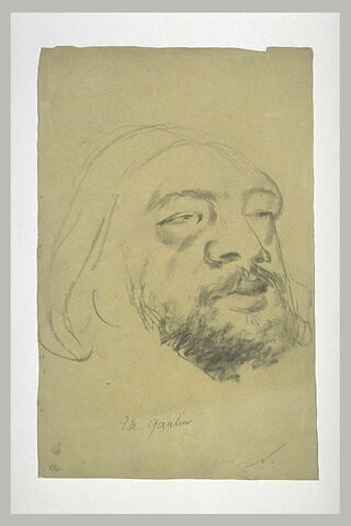 Portrait charge de Théophile Gautier