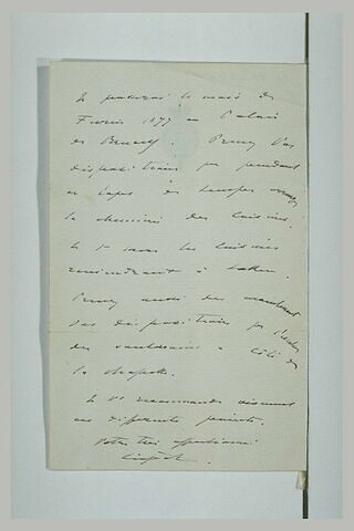 Lettre manuscrite de Léopold II, image 1/1