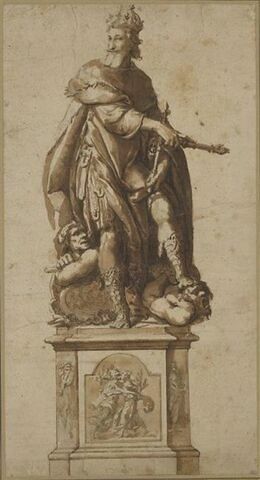 Projet pour la statue du roi Henri IV à Saint Jean de Latran, image 1/2